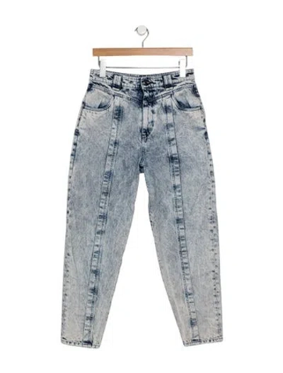 Pre-owned Iro High-rise Straight Leg Jeans In Blue