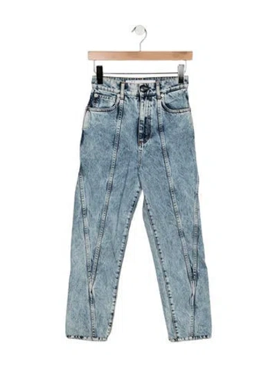 Pre-owned Iro High-rise Straight Leg Jeans In Blue