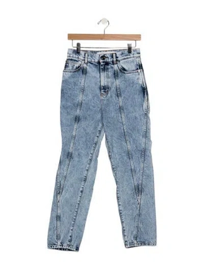 Pre-owned Iro High-rise Straight Leg Jeans In Blue