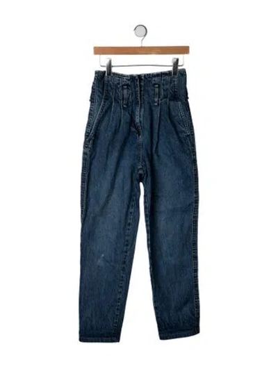 Pre-owned Iro High-rise Straight Leg Jeans In Blue