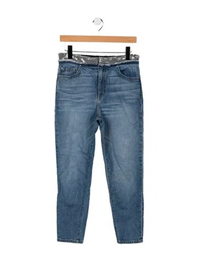 Pre-owned Iro High-rise Straight Leg Jeans In Blue