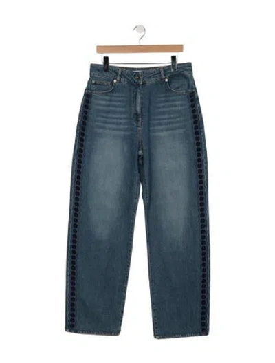 Pre-owned Iro High-rise Straight Leg Jeans In Blue