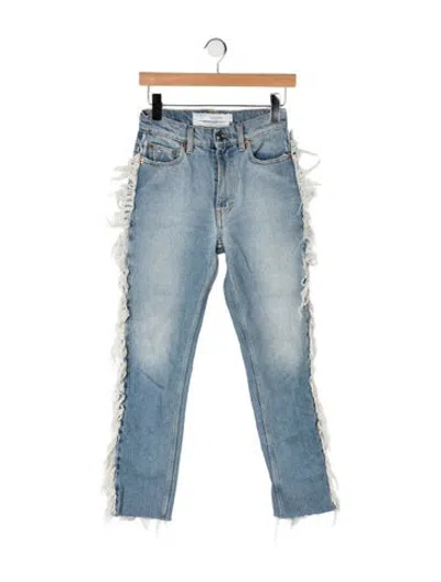 Pre-owned Iro High-rise Straight Leg Jeans In Blue