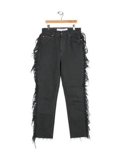 Pre-owned Iro High-rise Straight Leg Jeans In Gray