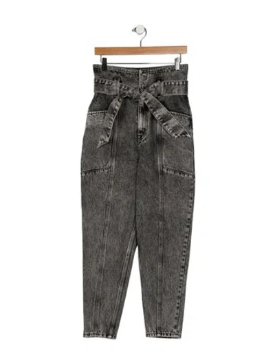 Pre-owned Iro High-rise Straight Leg Jeans In Gray