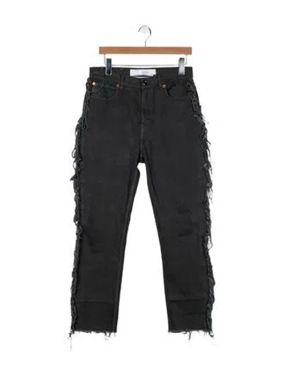 Pre-owned Iro High-rise Straight Leg Jeans In Gray