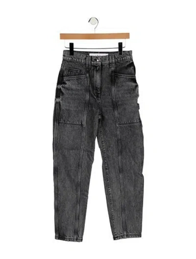 Pre-owned Iro High-rise Straight Leg Jeans In Gray