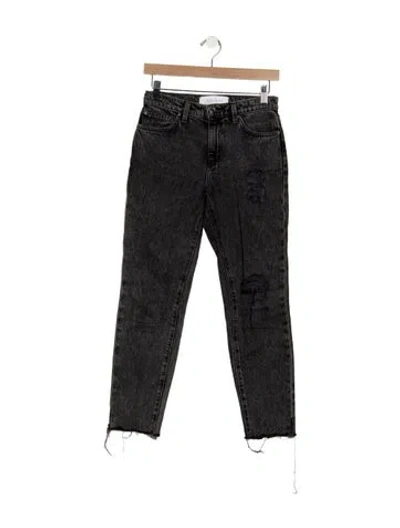 Pre-owned Iro High-rise Straight Leg Jeans In Gray