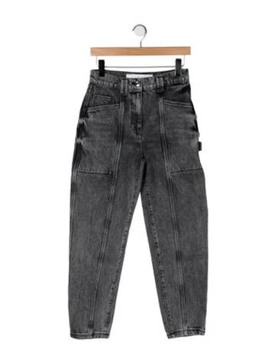 Pre-owned Iro High-rise Straight Leg Jeans In Gray