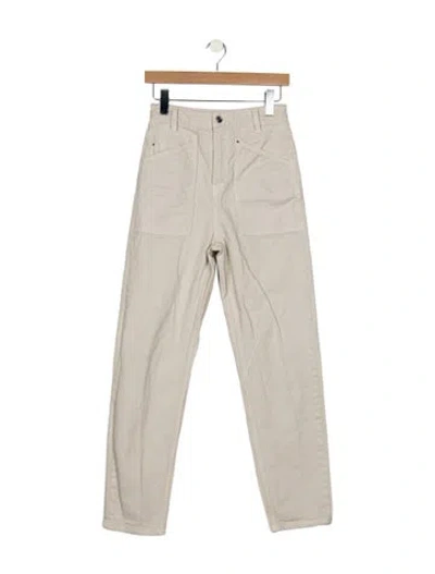 Pre-owned Iro High-rise Straight Leg Jeans In Gray