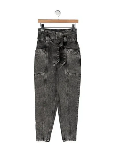 Pre-owned Iro High-rise Straight Leg Jeans In Gray