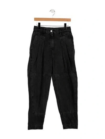 Pre-owned Iro High-rise Straight Leg Jeans In Gray