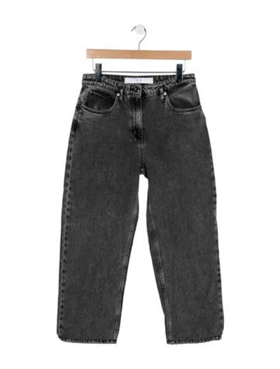Pre-owned Iro High-rise Straight Leg Jeans In Grey