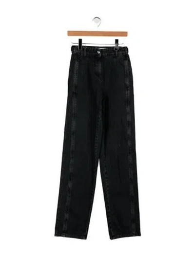 Pre-owned Iro High-rise Straight Leg Jeans In Grey