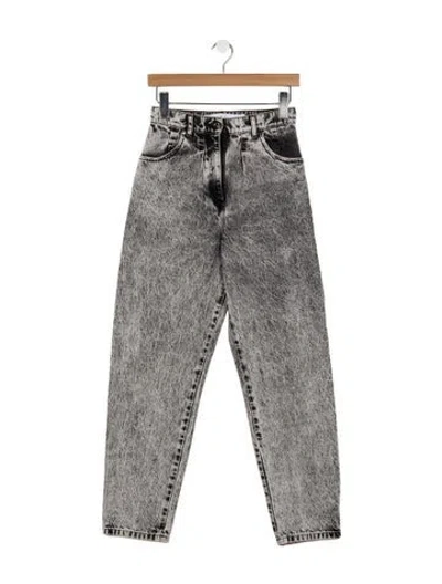 Pre-owned Iro High-rise Straight Leg Jeans In Grey