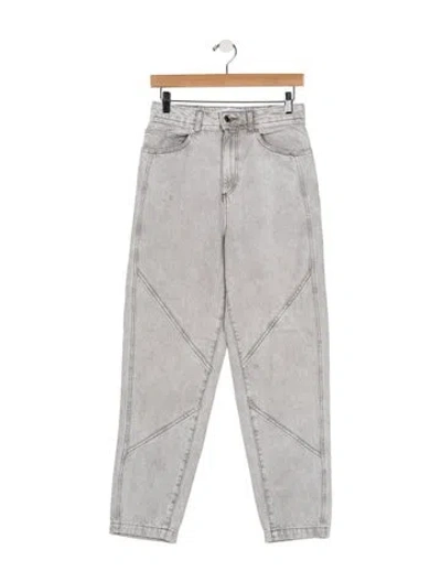 Pre-owned Iro High-rise Straight Leg Jeans In Grey