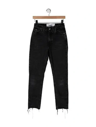 Pre-owned Iro High-rise Straight Leg Jeans In Grey