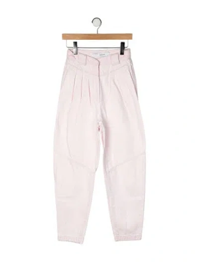 Pre-owned Iro High-rise Straight Leg Jeans In Neutral