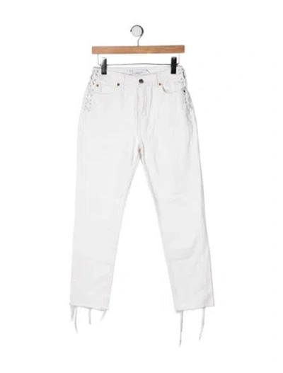 Pre-owned Iro High-rise Straight Leg Jeans In Neutrals