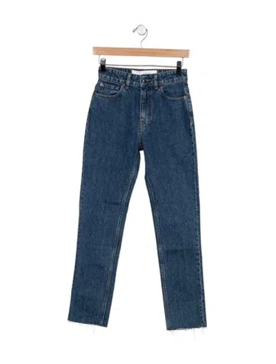 Pre-owned Iro High-rise Straight Leg Jeans W/ Tags In Blue