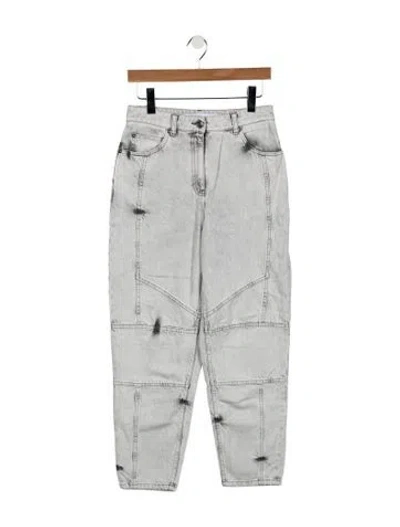 Pre-owned Iro High-rise Straight Leg Jeans W/ Tags In Grey