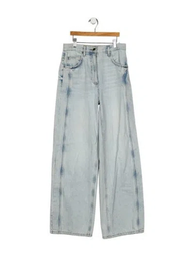 Pre-owned Iro High-rise Wide Leg Jeans In Blue