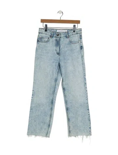 Pre-owned Iro High-rise Wide Leg Jeans In Blue