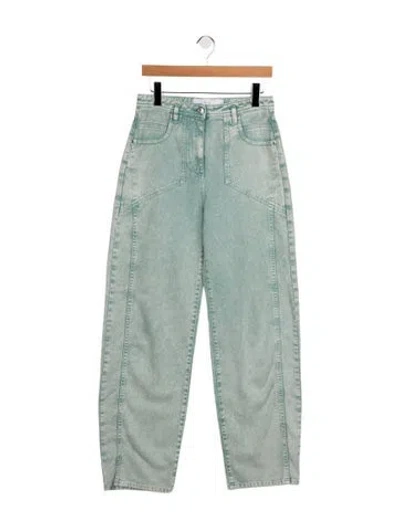 Pre-owned Iro High-rise Wide Leg Jeans In Blue
