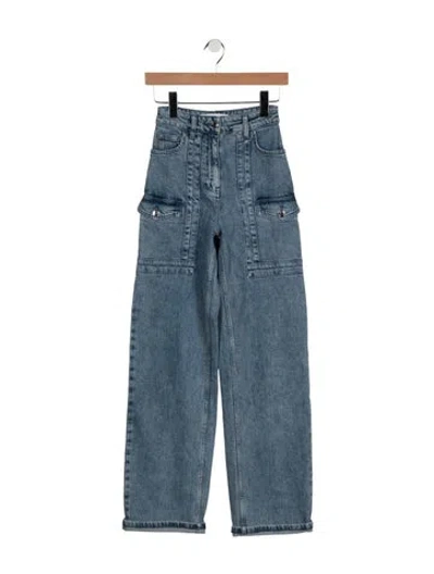 Pre-owned Iro High-rise Wide Leg Jeans In Blue