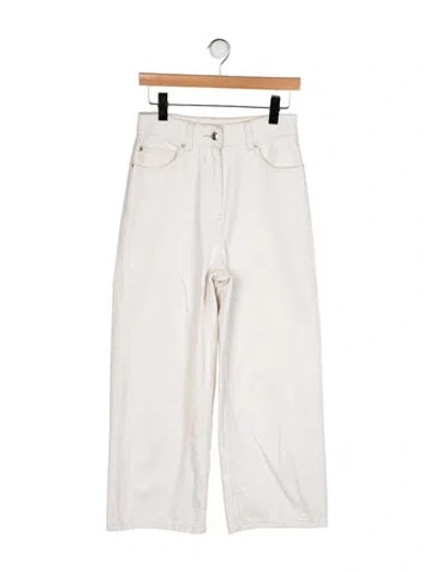 Pre-owned Iro High-rise Wide Leg Jeans In Neutral