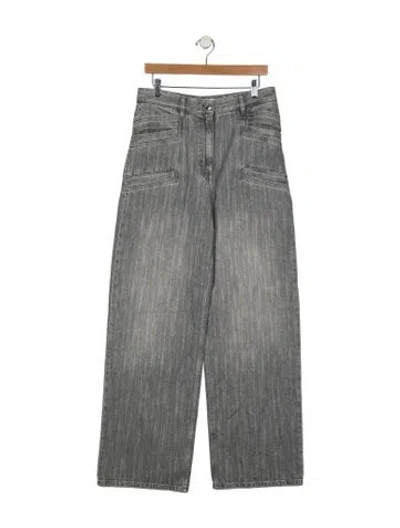 Pre-owned Iro High-rise Wide Leg Jeans W/ Tags In Gray