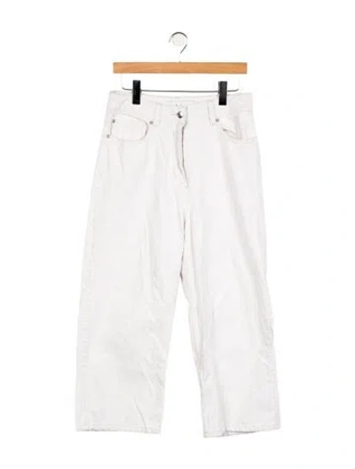 Pre-owned Iro High-rise Wide Leg Jeans In White