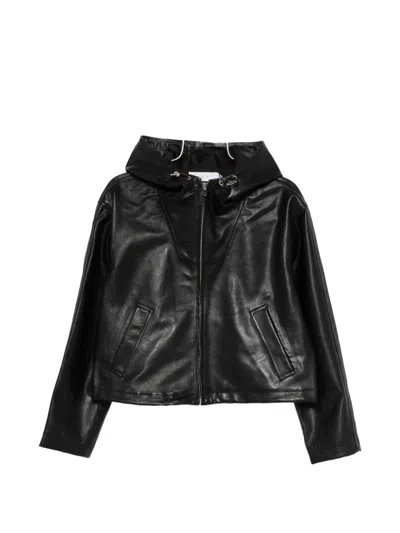 Iro Hooded Pocket Jacket In Black