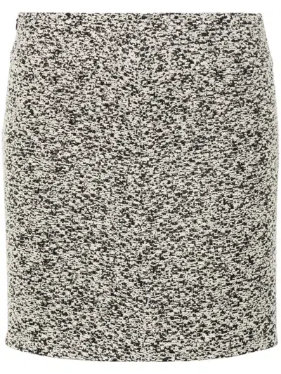 Iro Hortense Cotton Blend Mini Skirt In Black