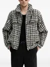 Iro Houndstooth Zip-front Jacket In Multi