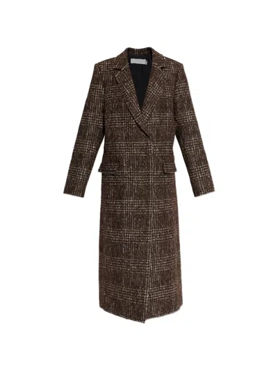 Iro Iglia Bouclé Coat In Brown