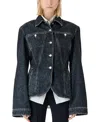 Iro Long-sleeved Denim Jacket In Black