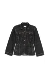 Iro Long-sleeved Denim Jacket In Black