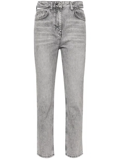 Iro Indro Cut-out Tapered Jeans In Grey