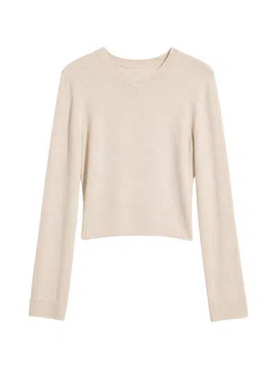 Iro Infini V-neck Long-sleeve Sweater In Neutral