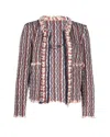 Iro Inland Tweed Jacket In Multicolor Cotton In Multi