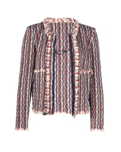 Iro Inland Tweed Jacket In Multicolor Cotton
