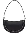 Iro Iri Arc O Leather Eyelet-detail Shoulder Bag In Black