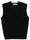 Iro Jayda Vest In Black Cotton In Black
