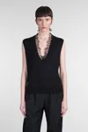 Iro Jayda Vest In Black Cotton