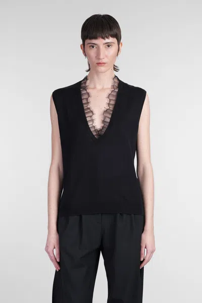 Iro Jayda Vest In Black Cotton
