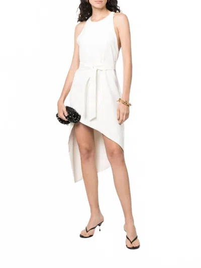 Iro Jely Asymmetrical Dress In Ecru In White