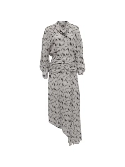Pre-owned Iro Jensen Midi Dress In White