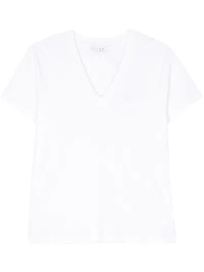 Iro Jolia Logo-hole T-shirt In White