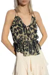Iro Jovita Blouse Tank In Leopard In Multi